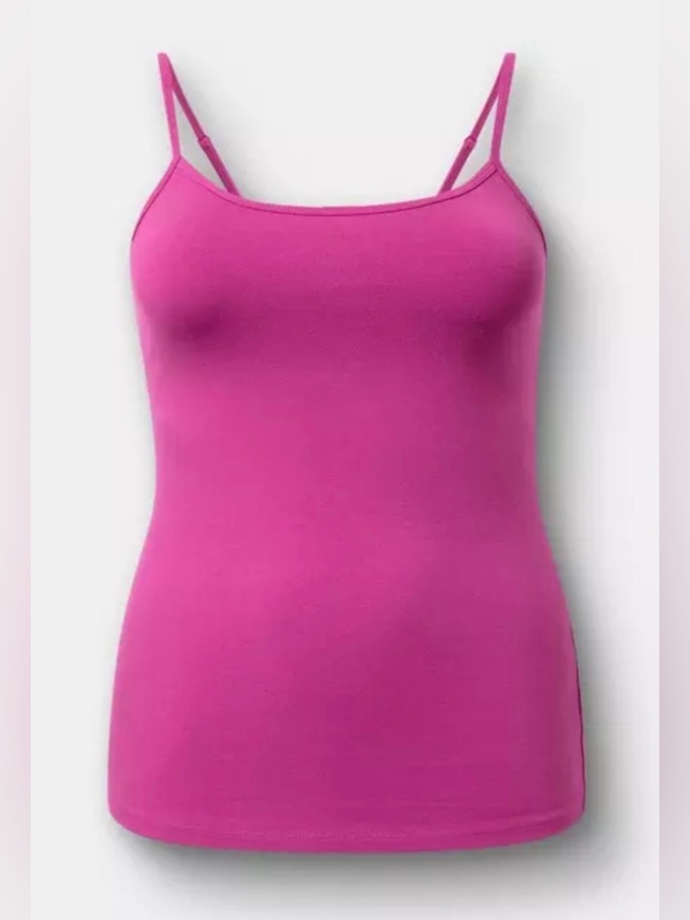 Torrid Foxy Scoop Neck Built In Bra Cami Wild Aster Pink Purple Adjustable Strap